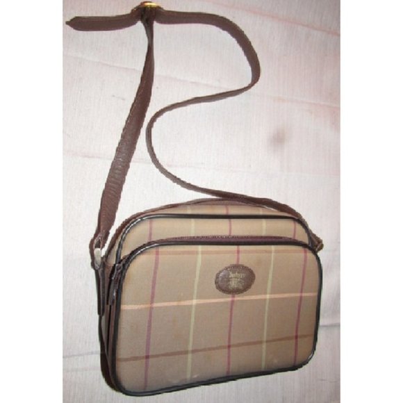 Burberry Vintage MOD Brown Plaid Print Bag - Picture 12 of 12